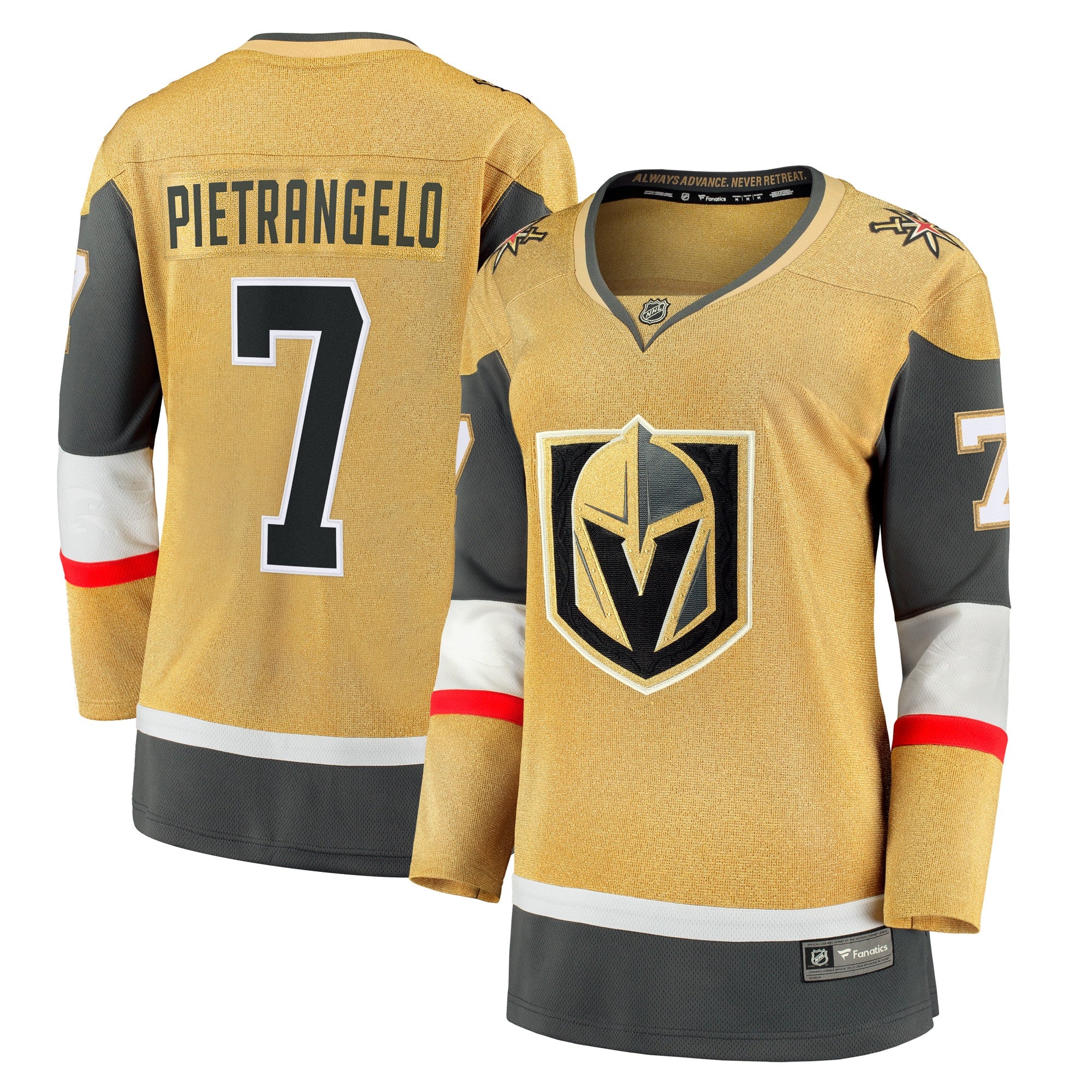 Alex Pietrangelo Vegas Golden Knights gold Home jersey