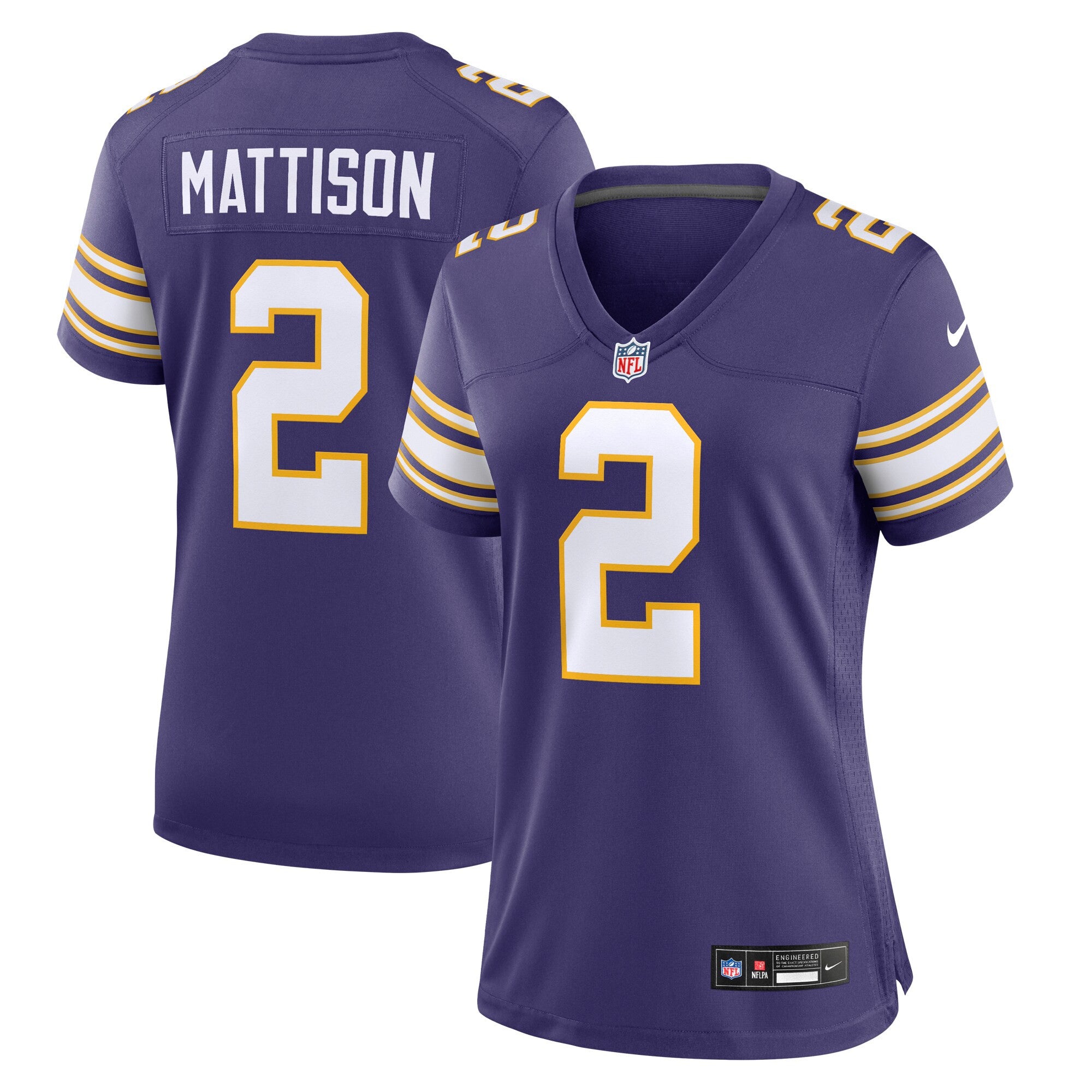 Alexander Mattison Minnesota Vikings purple Classic jersey