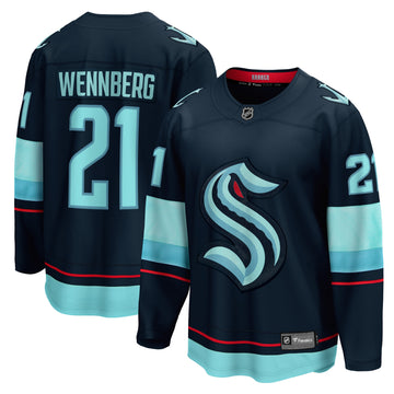 Alexander Wennberg Seattle Kraken navy Home jersey