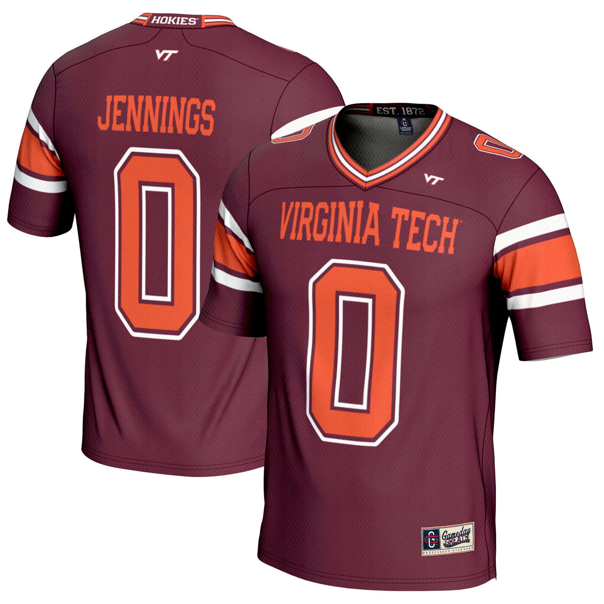 Ali Jennings Virginia Tech Hokies maroon jersey
