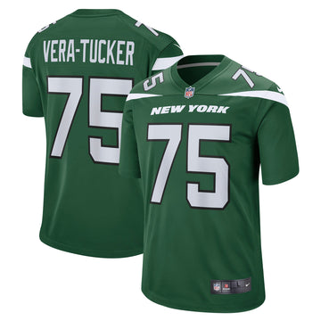 Alijah Vera-tucker New York Jets green Game jersey