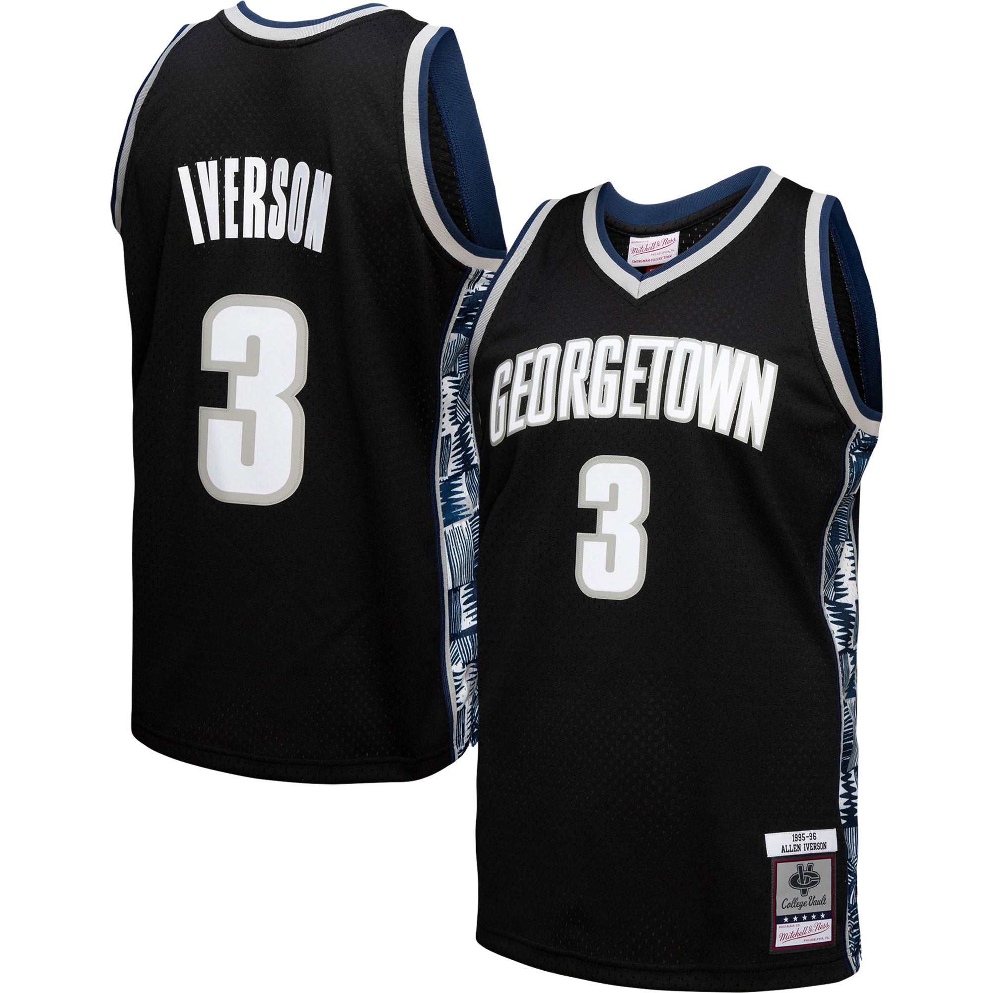 Allen Iverson Georgetown Hoyas black jersey