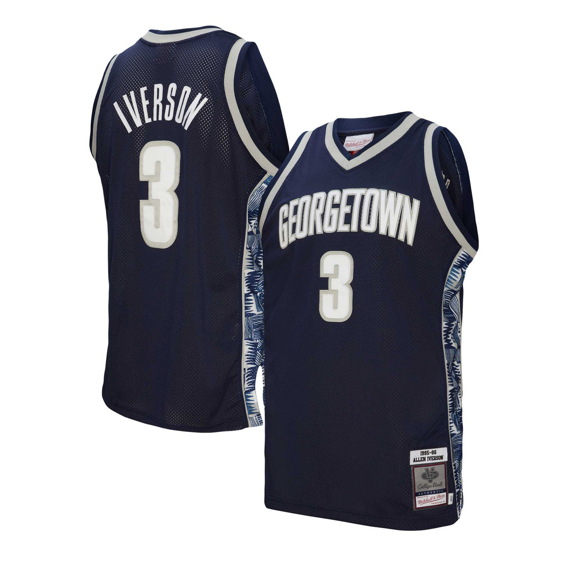 Allen Iverson Georgetown Hoyas navy jersey