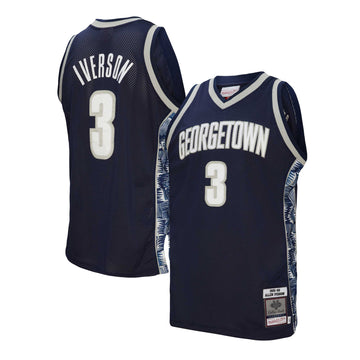 Allen Iverson Georgetown Hoyas navy jersey