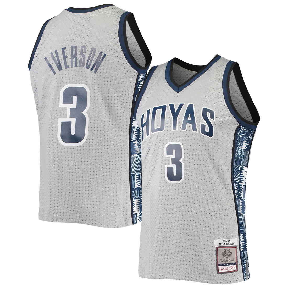 Allen Iverson Georgetown Hoyas gray jersey