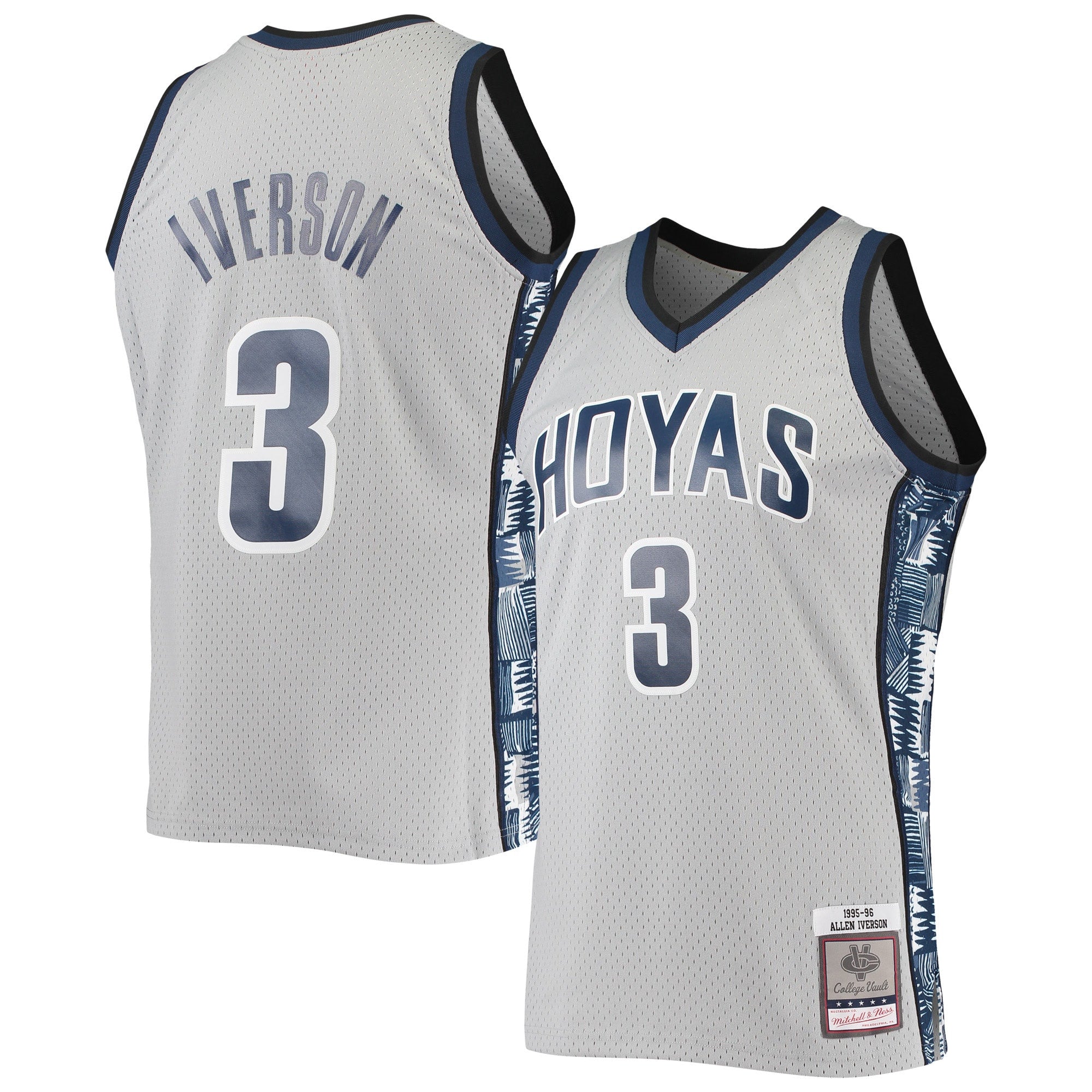 Allen Iverson Georgetown Hoyas gray jersey