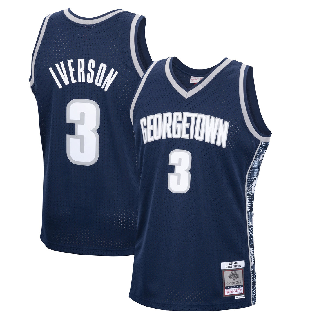 Allen Iverson Georgetown Hoyas navy jersey
