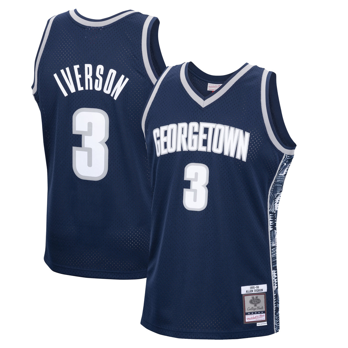 Allen Iverson Georgetown Hoyas navy jersey