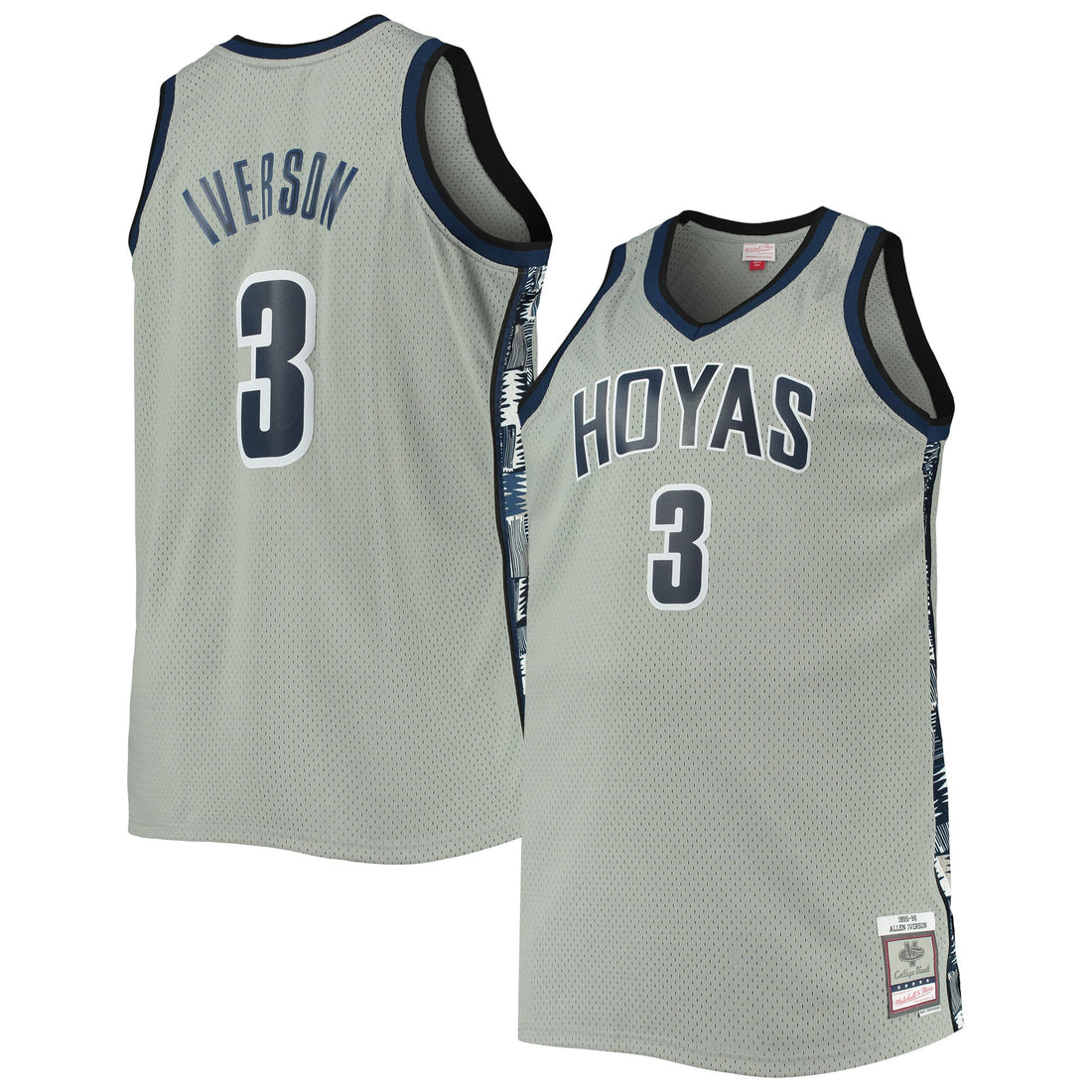 Allen Iverson Georgetown Hoyas gray jersey