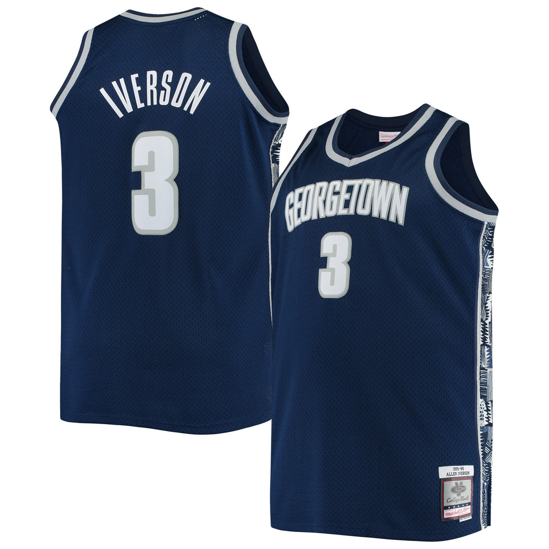Allen Iverson Georgetown Hoyas navy jersey
