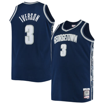 Allen Iverson Georgetown Hoyas navy jersey