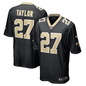 Alontae Taylor New Orleans Saints black Game jersey