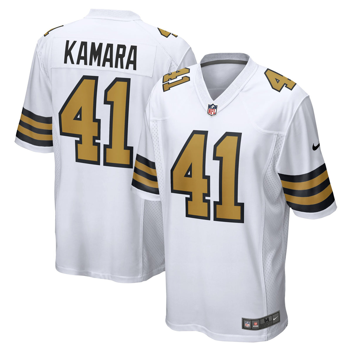 Alvin Kamara New Orleans Saints white Alternate jersey