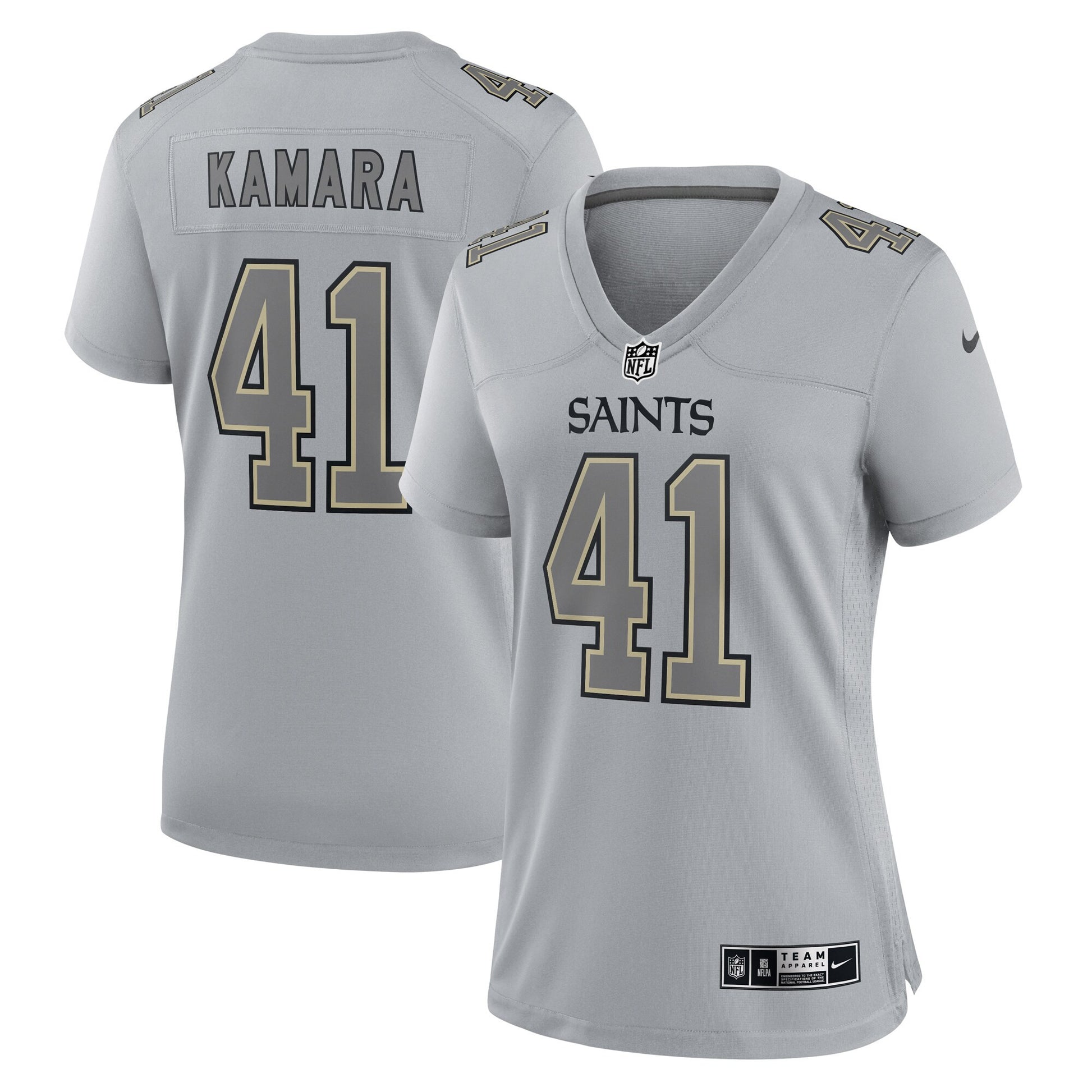 Alvin Kamara Atmosphere New Orleans Saints gray Fashion jersey