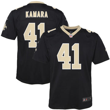 Alvin Kamara New Orleans Saints black jersey