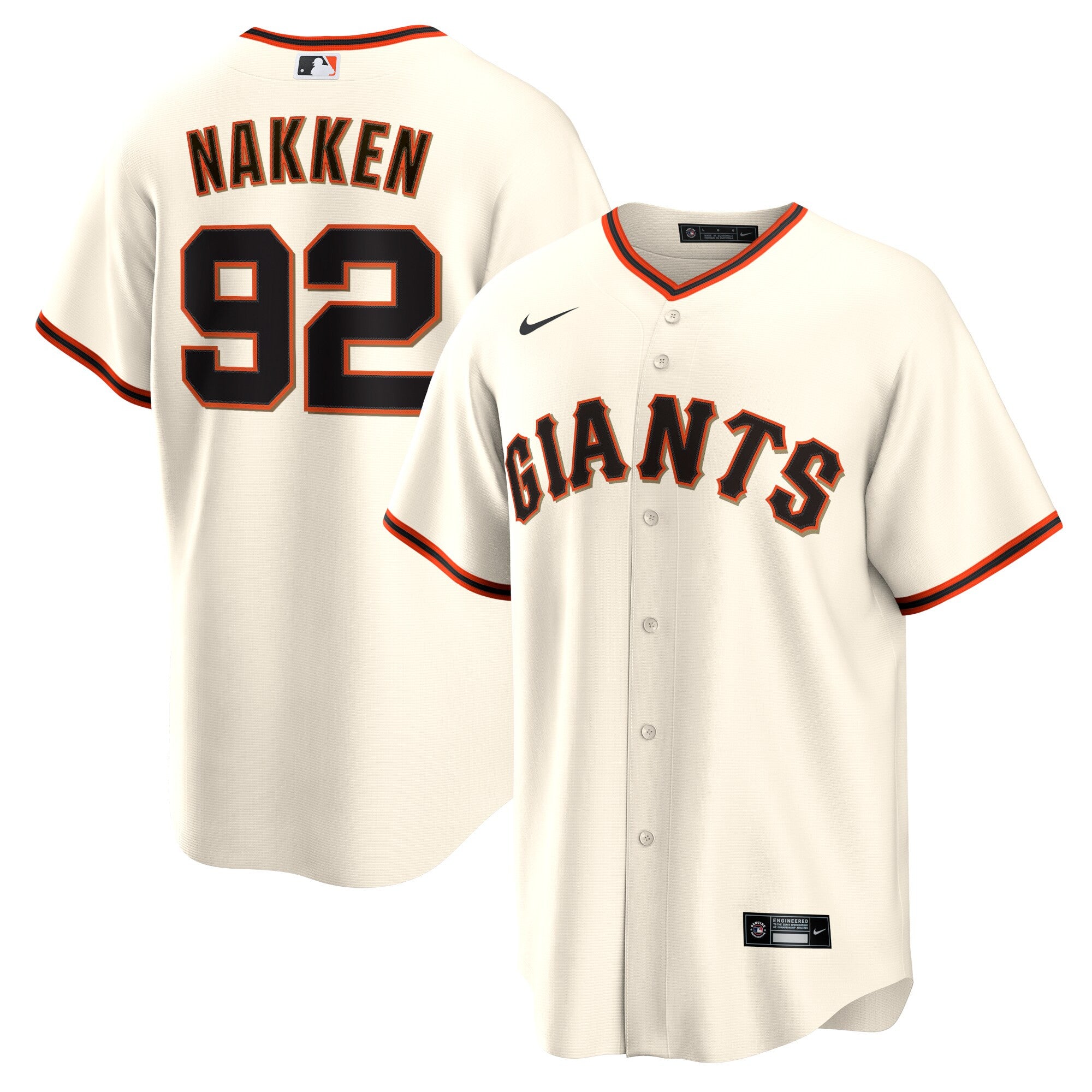 Alyssa Nakken San Francisco Giants cream Home jersey