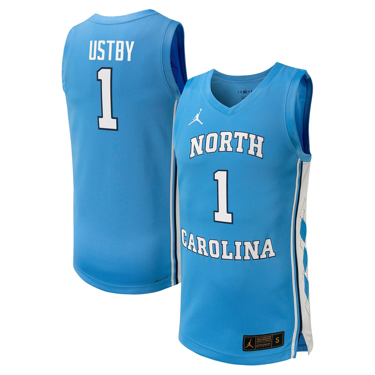 Alyssa Ustby Jordan Brand Carolina North Carolina Tar Heels blue jersey