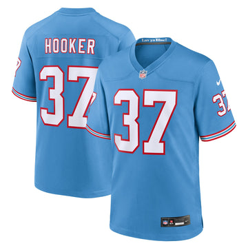 Amani Hooker Oilers Tennessee Titans blue Throwback jersey