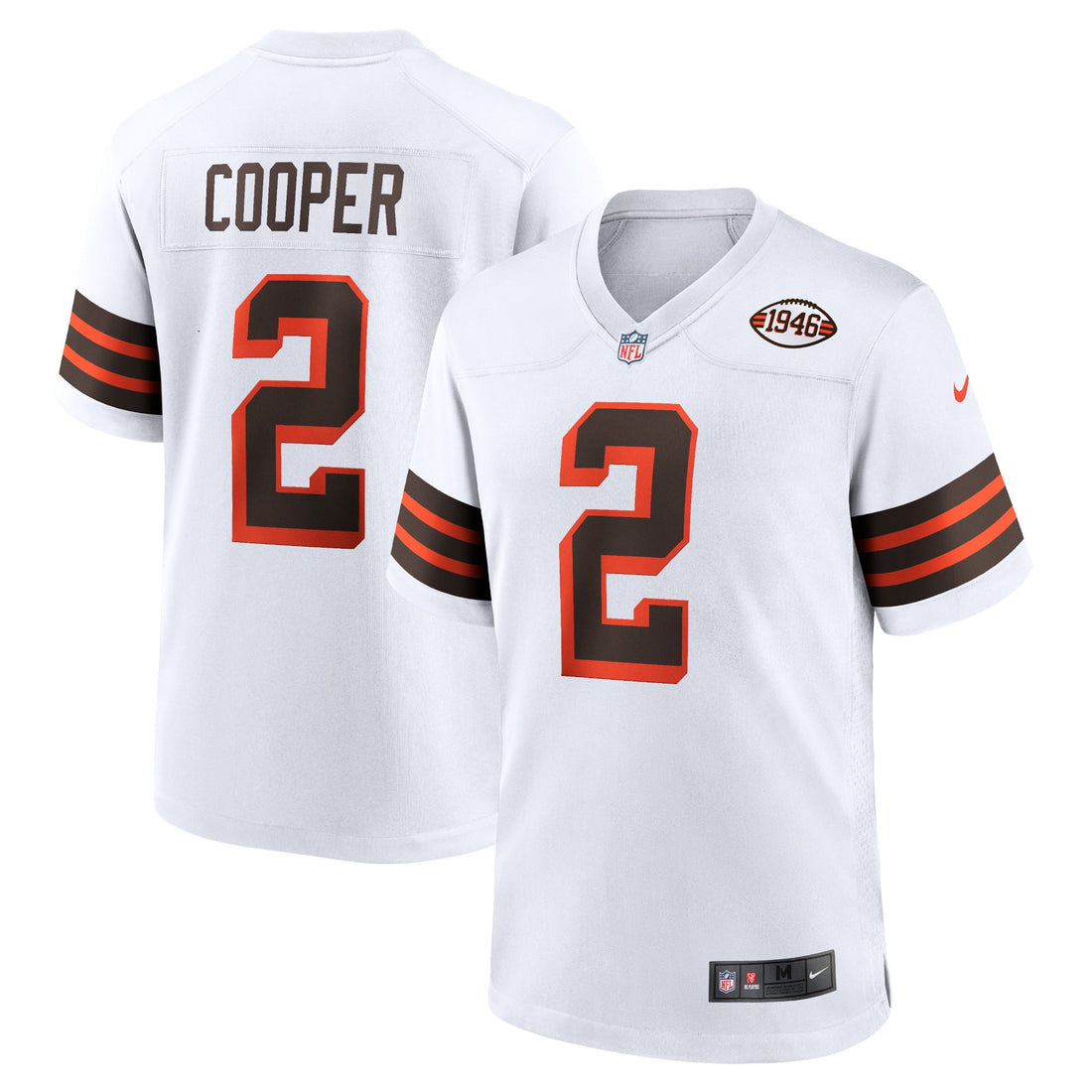 Amari Cooper Cleveland Browns white Alternate jersey