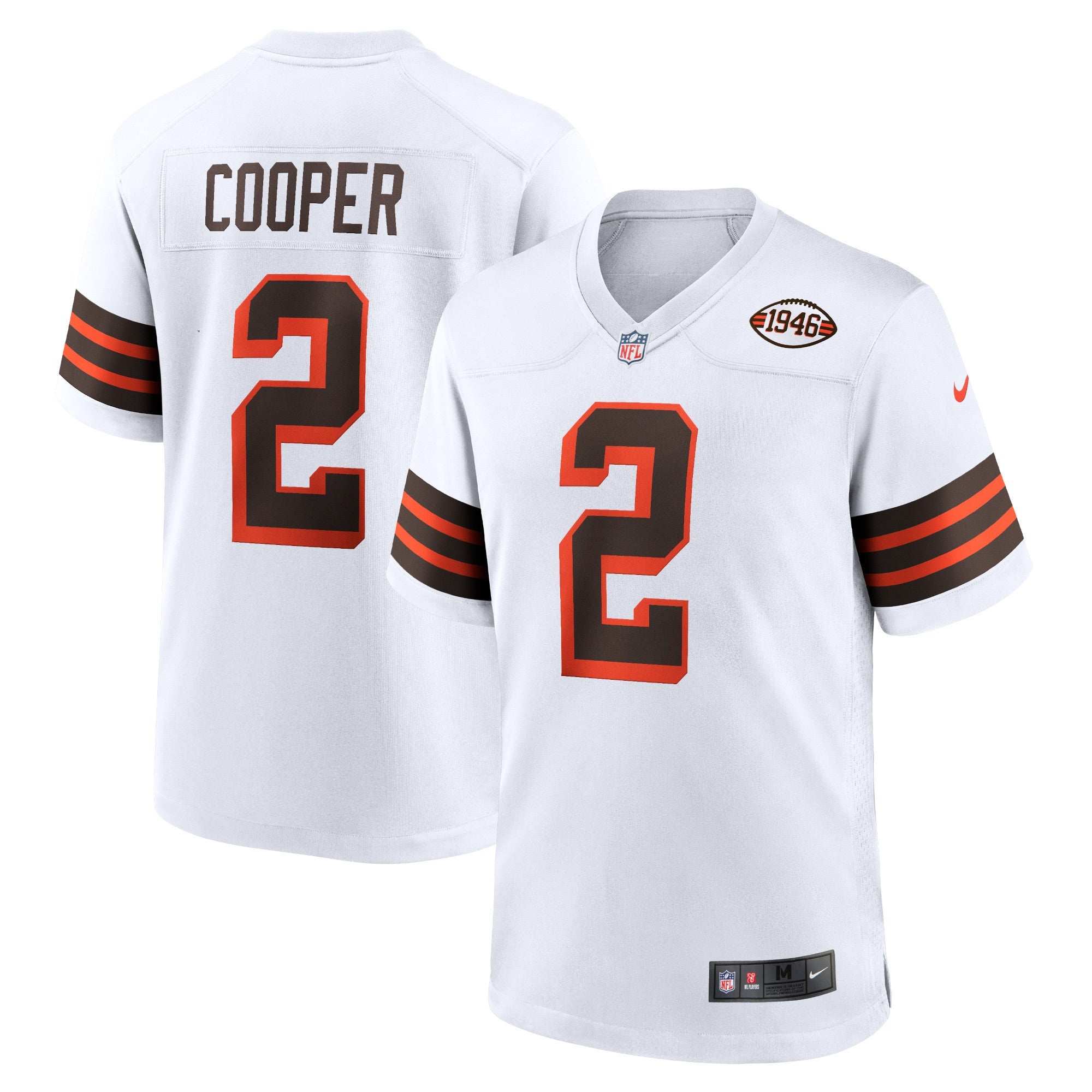 Amari Cooper Cleveland Browns white Alternate jersey