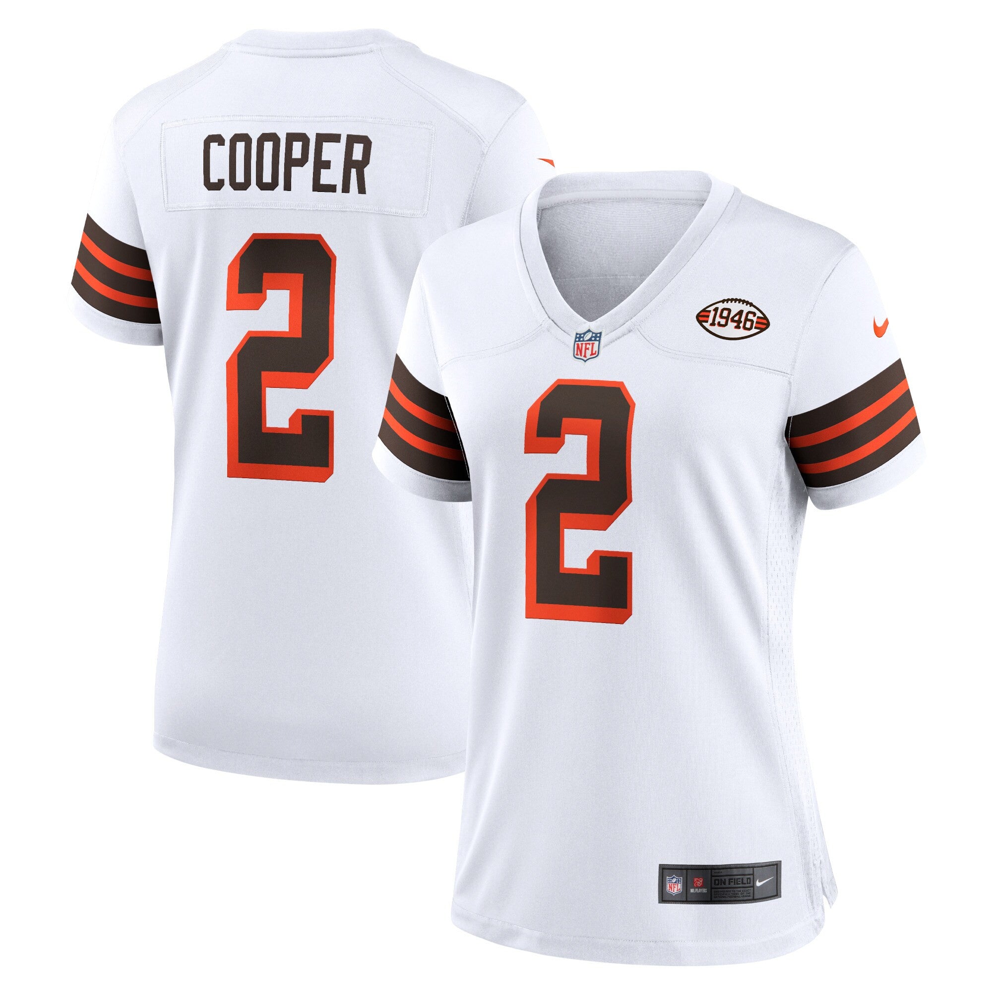 Amari Cooper Cleveland Browns white Alternate jersey