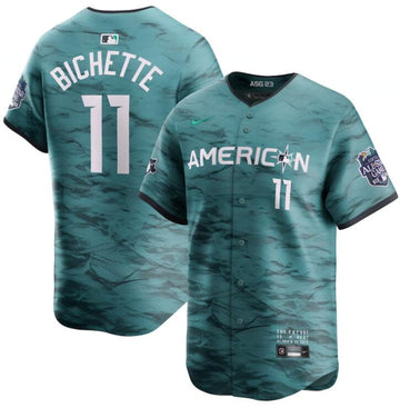 Bo Bichette American League All-Star teal All-Star jersey