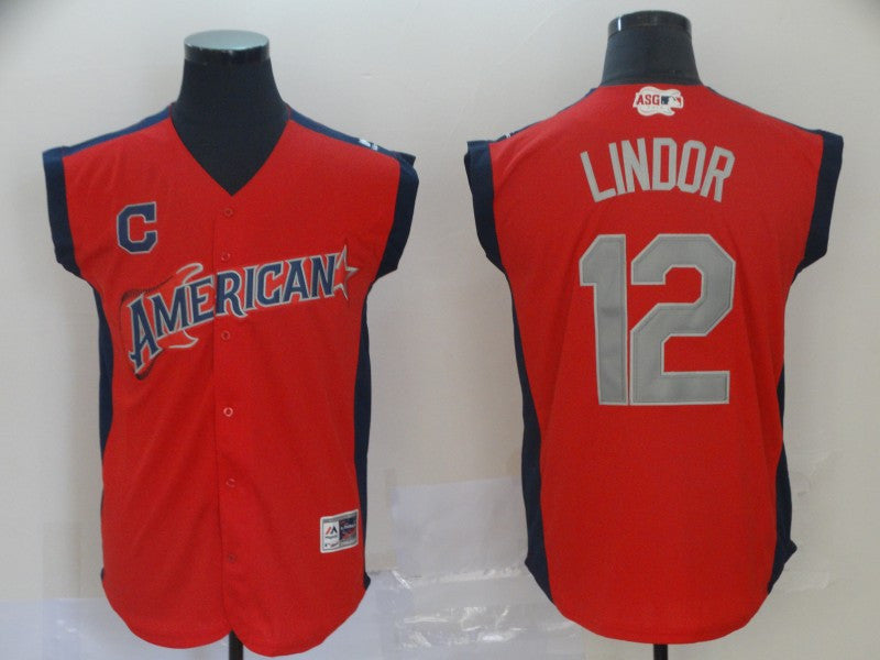 Francisco Lindor American League All-Star red Game jersey