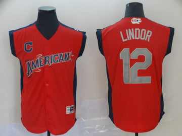 Francisco Lindor American League All-Star red Game jersey