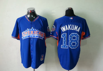 Iwakuma American League All-Star blue jersey