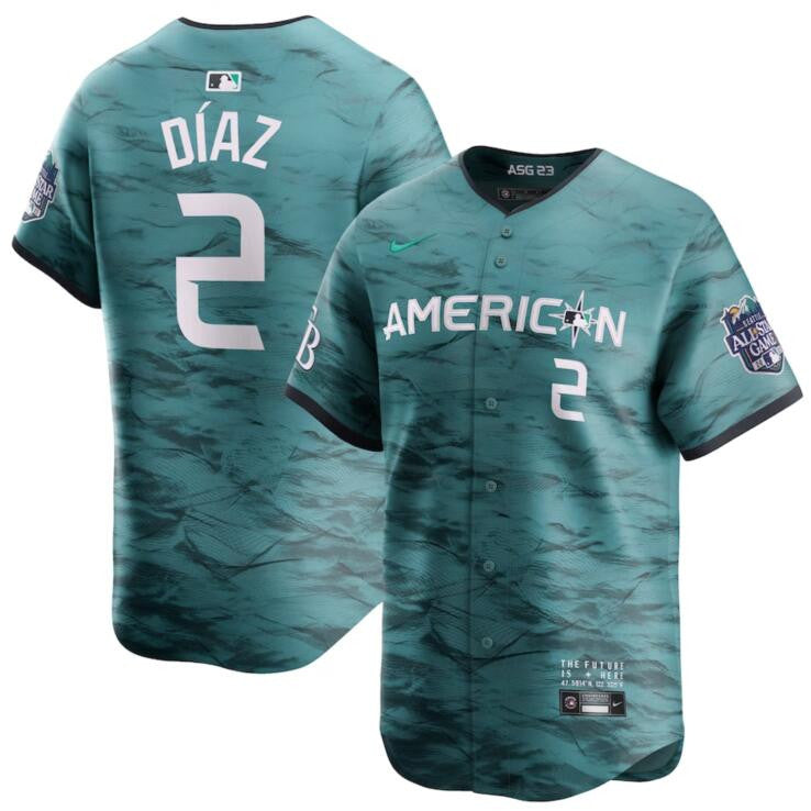 Yandy Diaz American League All-Star teal All-Star jersey