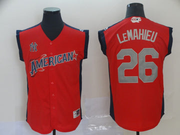 DJ LeMahieu American League All-Star red All-Star jersey