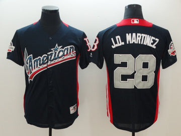J.D. Martinez American League All-Star navy All-Star jersey