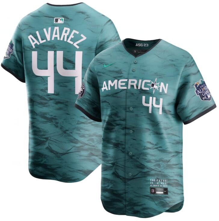 Yordan Alvarez American League All-Star teal All-Star jersey
