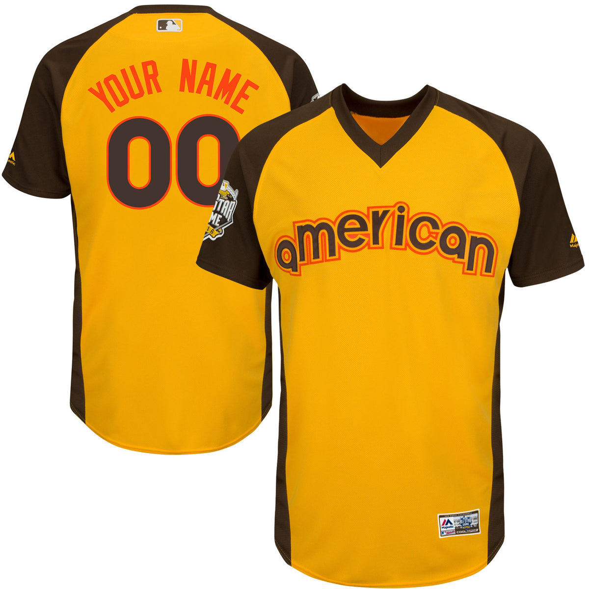 American League All-Star yellow All-Star jersey