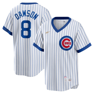 Andre Dawson Chicago Cubs white Cooperstown jersey