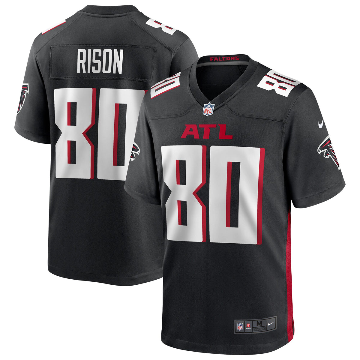 Andre Rison Atlanta Falcons black Game jersey