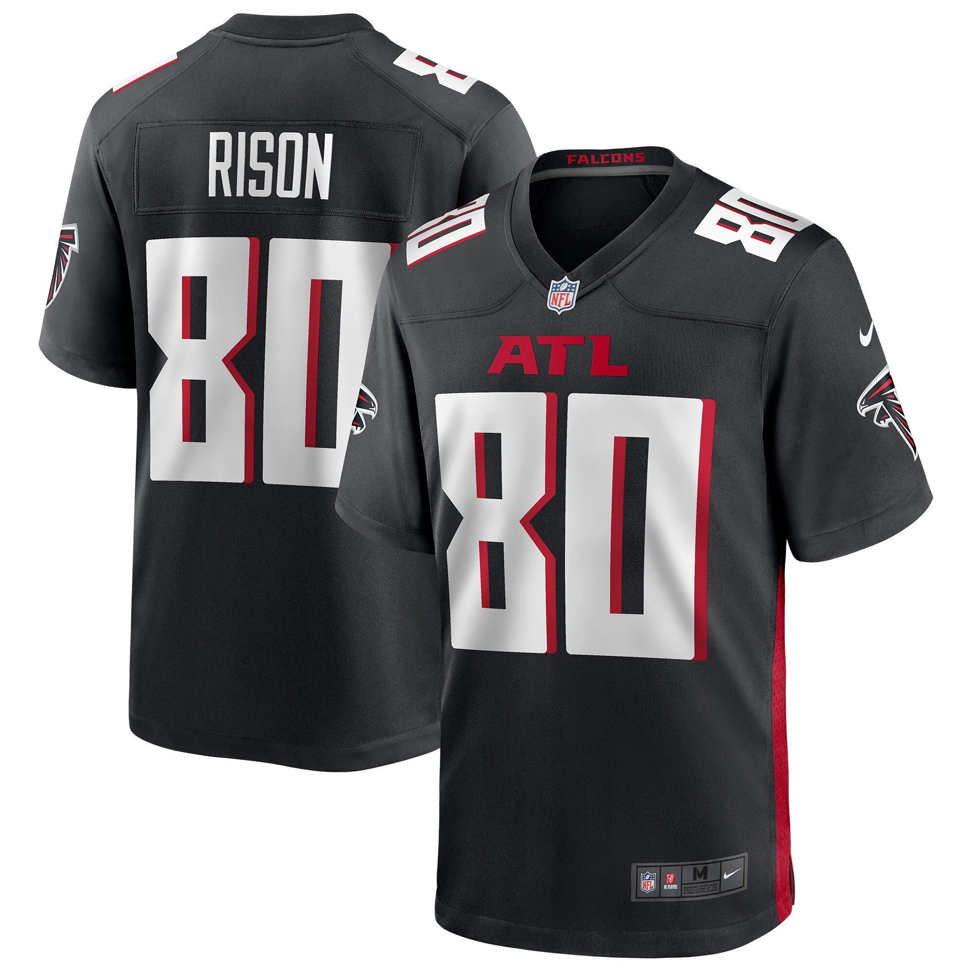 Andre Rison Atlanta Falcons black Game jersey