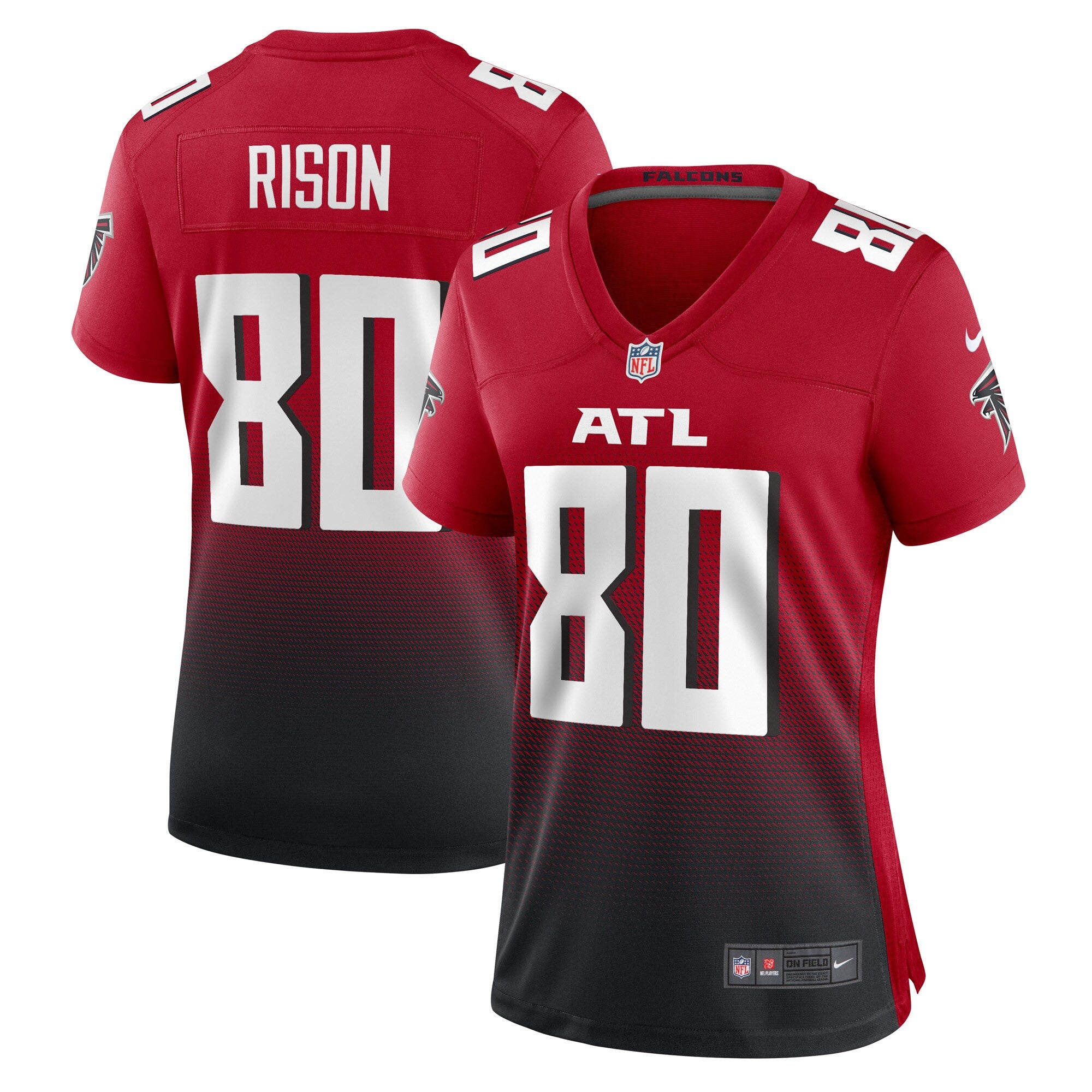 Andre Rison Atlanta Falcons red jersey