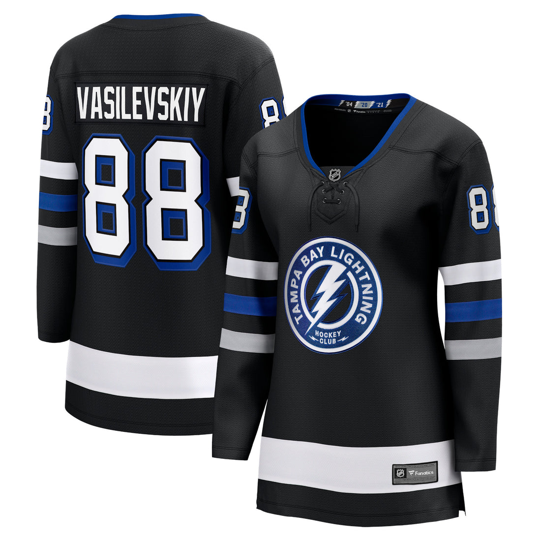 Andrei Vasilevskiy Tampa Bay Lightning black Alternate jersey