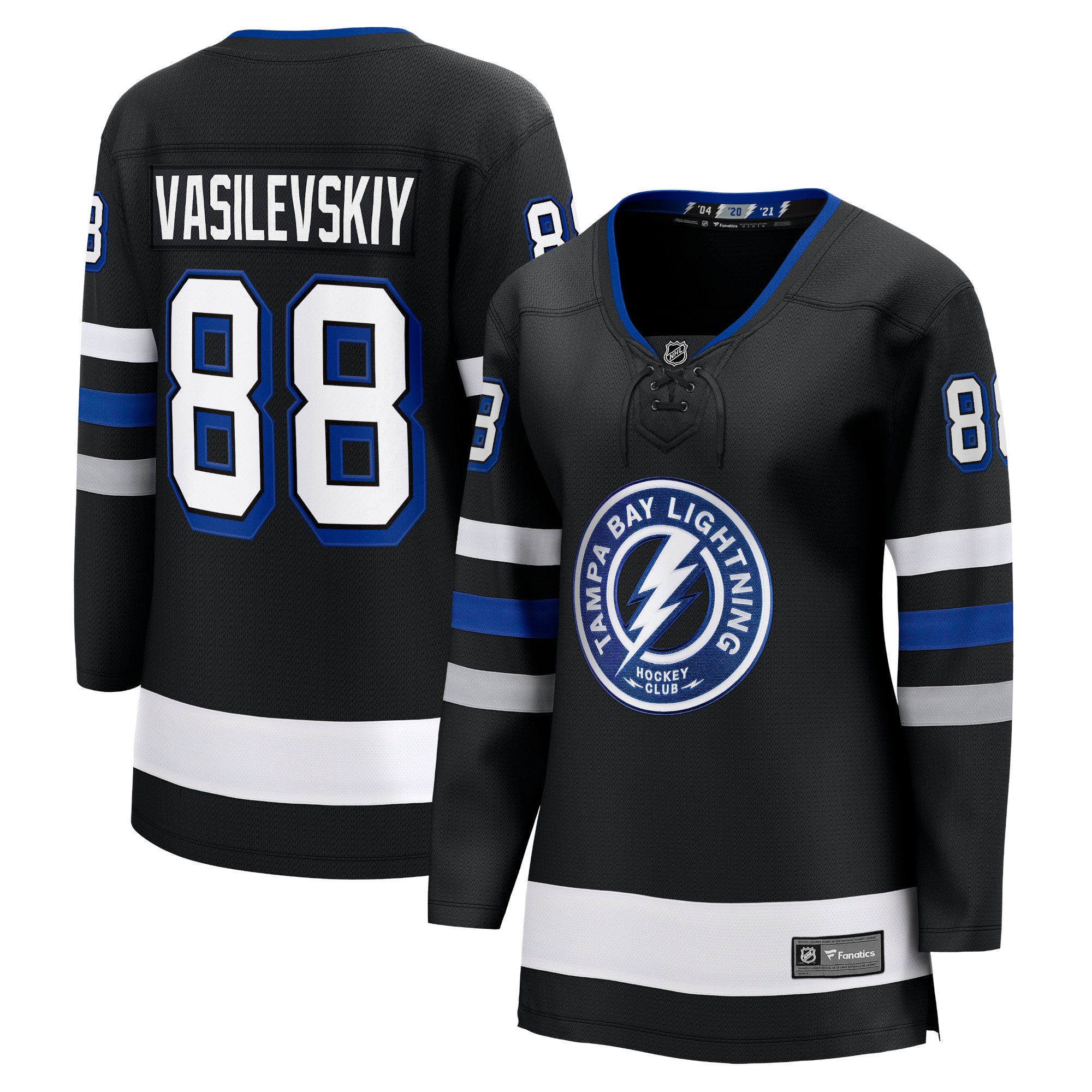 Andrei Vasilevskiy Tampa Bay Lightning black Alternate jersey