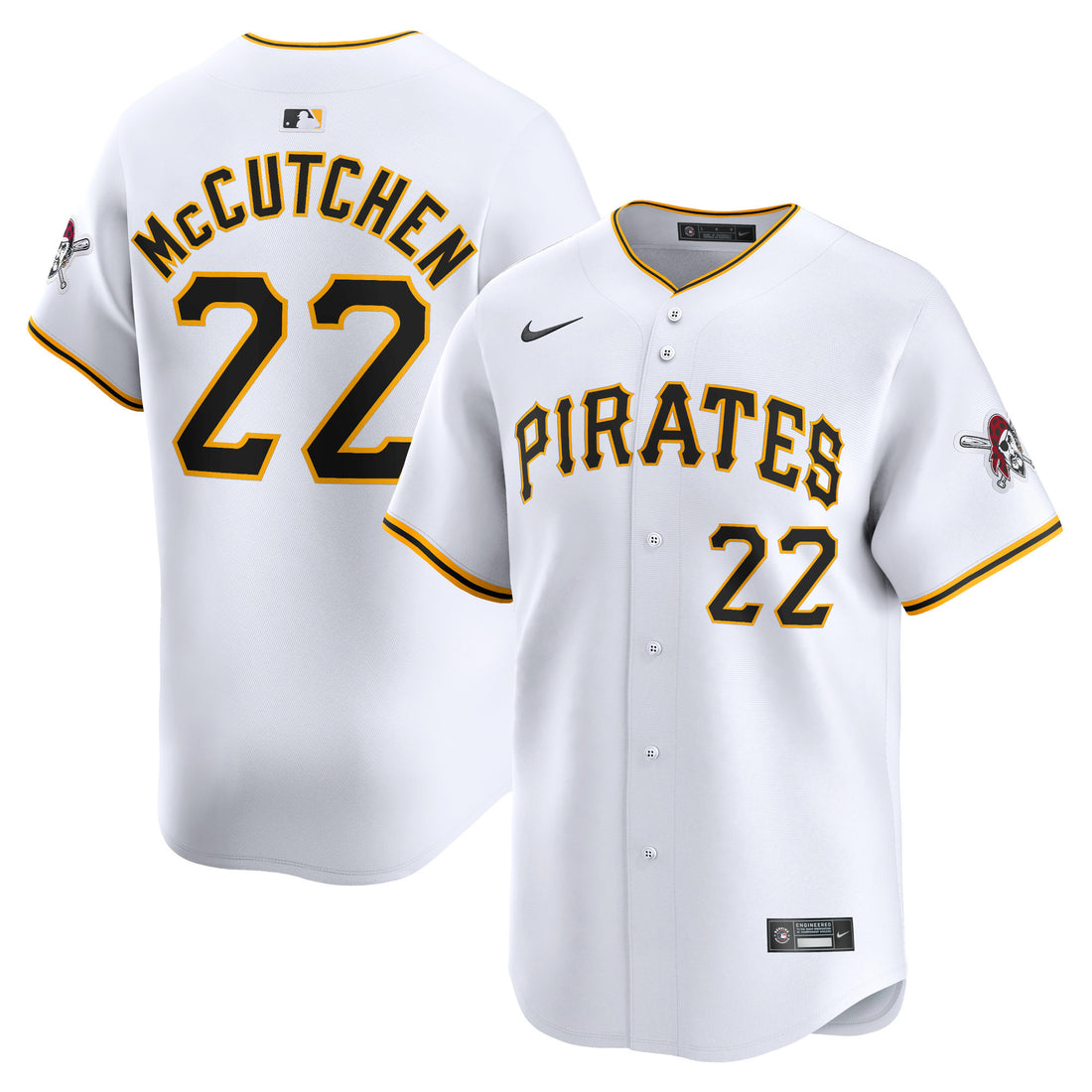 Andrew Mccutchen Pittsburgh Pirates white Limited jersey