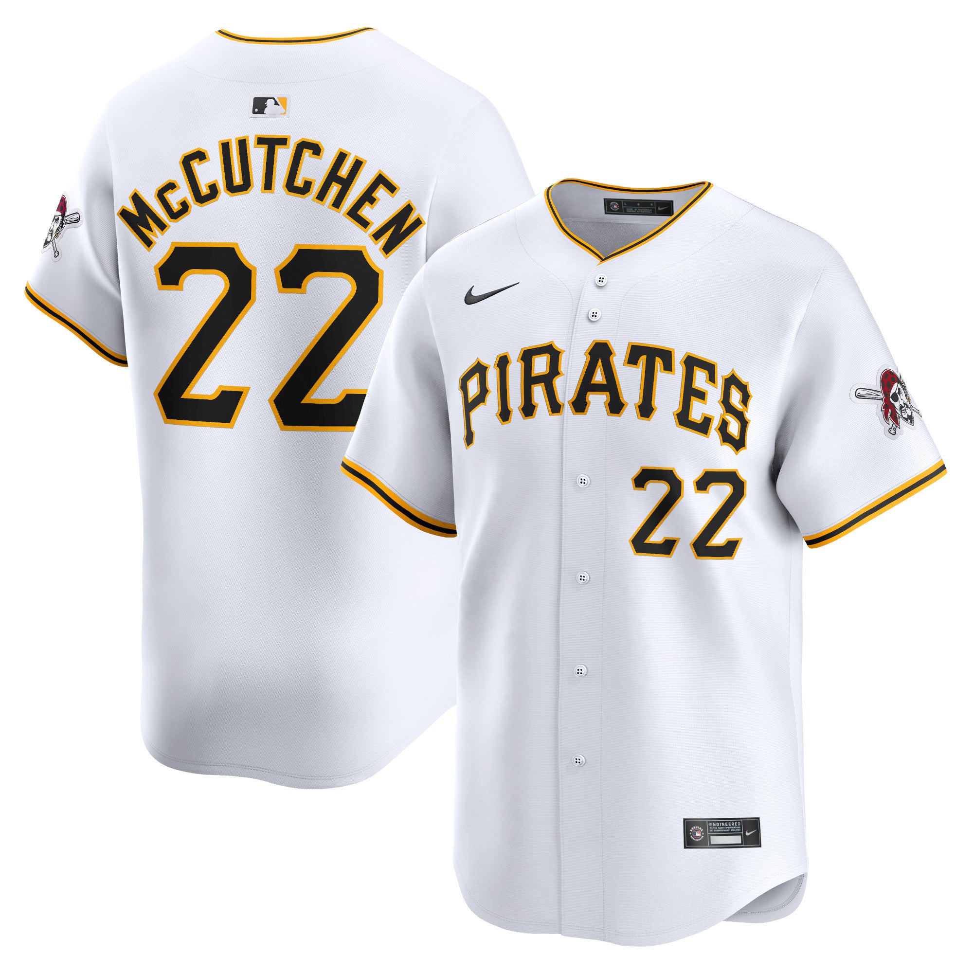 Andrew Mccutchen Pittsburgh Pirates white Limited jersey
