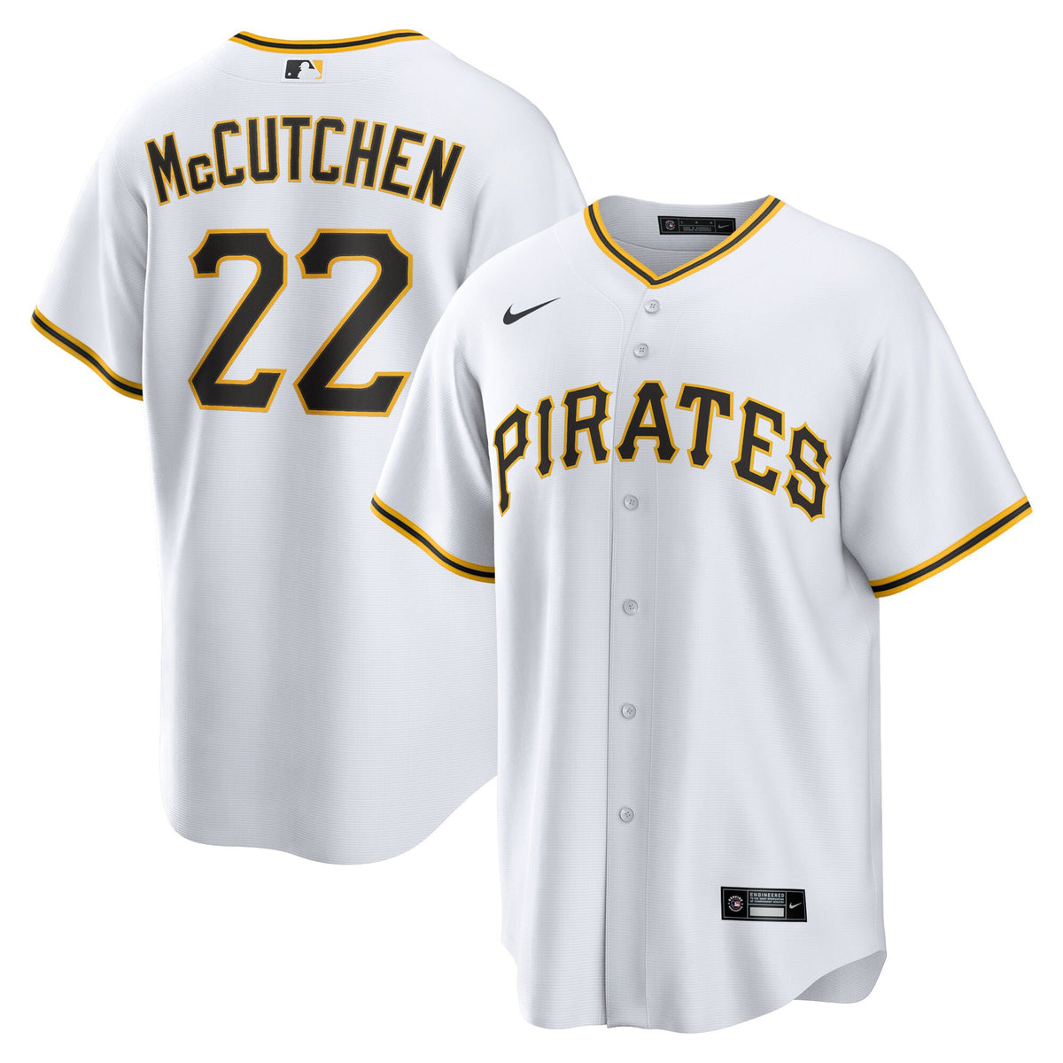 Andrew Mccutchen Pittsburgh Pirates white jersey