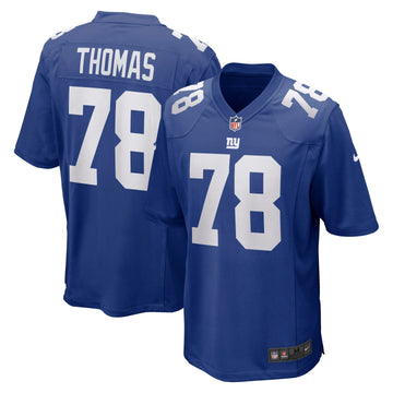 Andrew Thomas New York Giants royal jersey