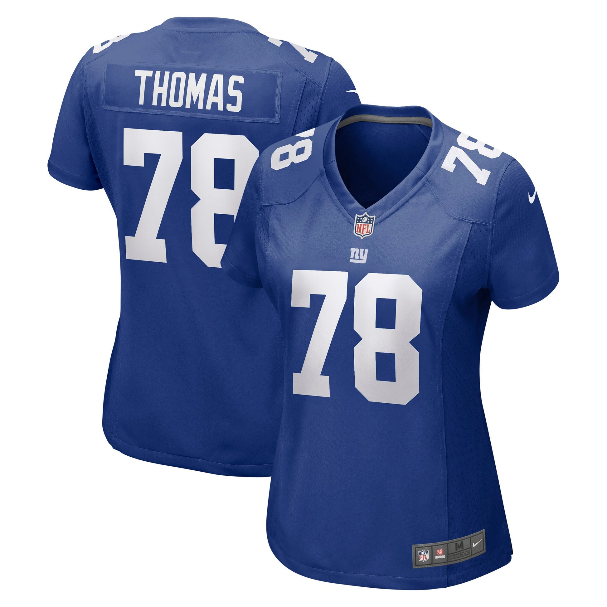Andrew Thomas New York Giants royal jersey
