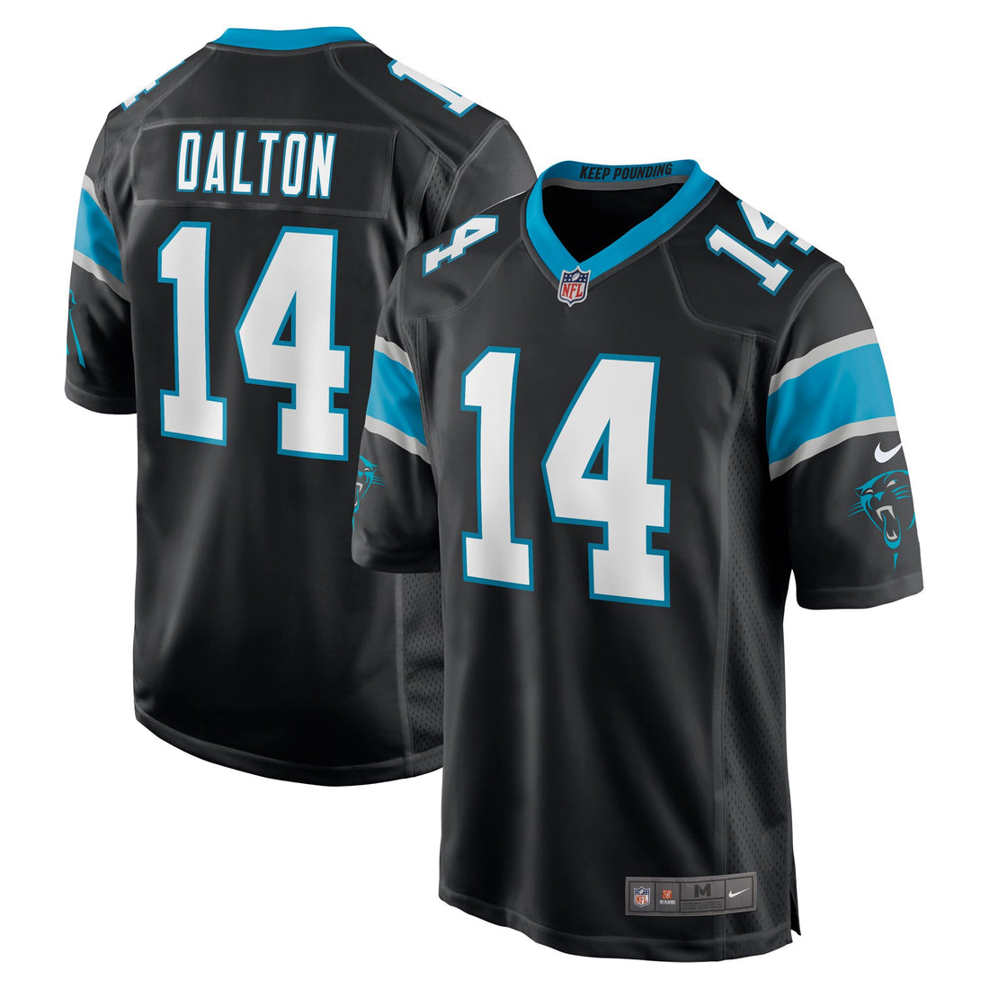 Andy Dalton Carolina Panthers black Game jersey