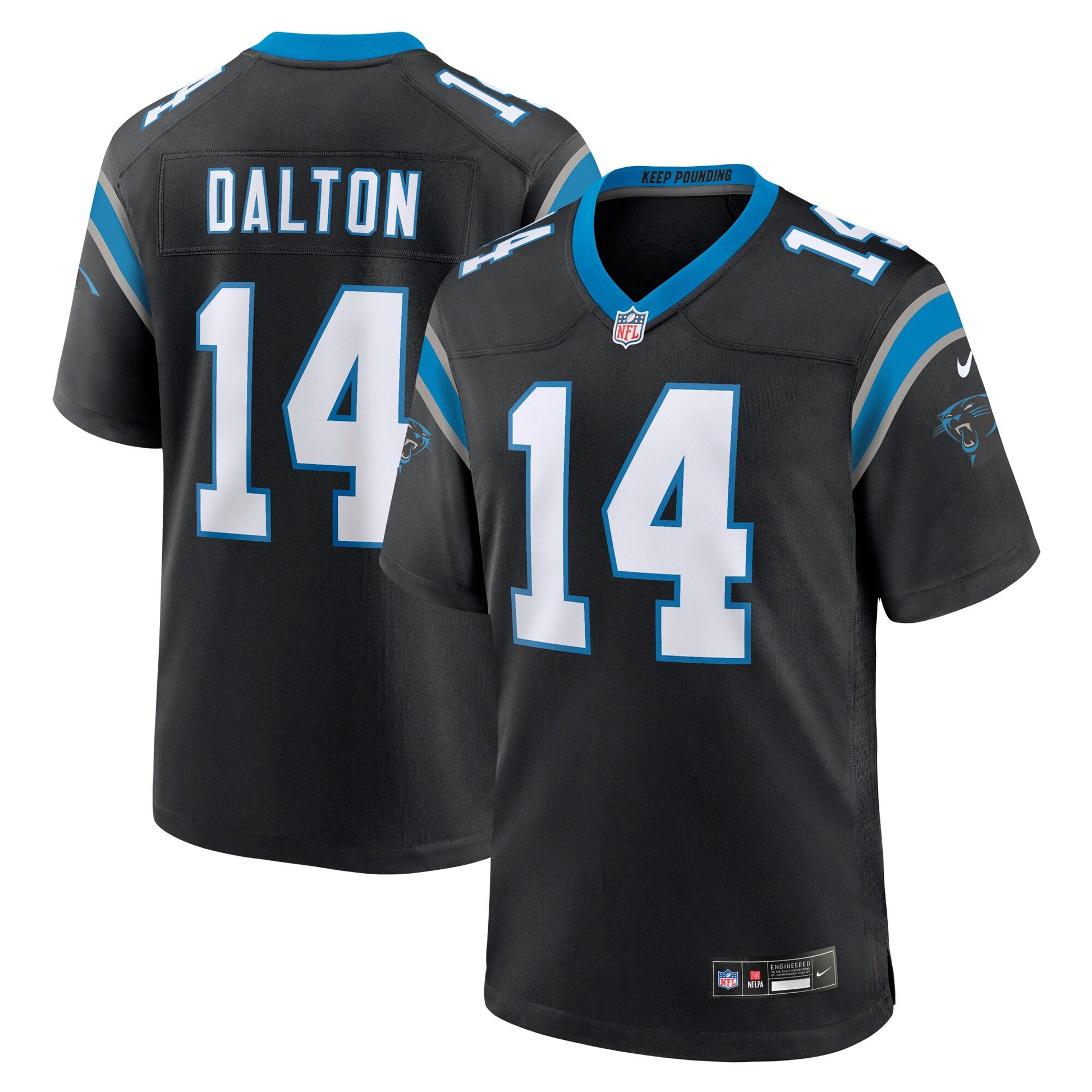 Andy Dalton Carolina Panthers black jersey