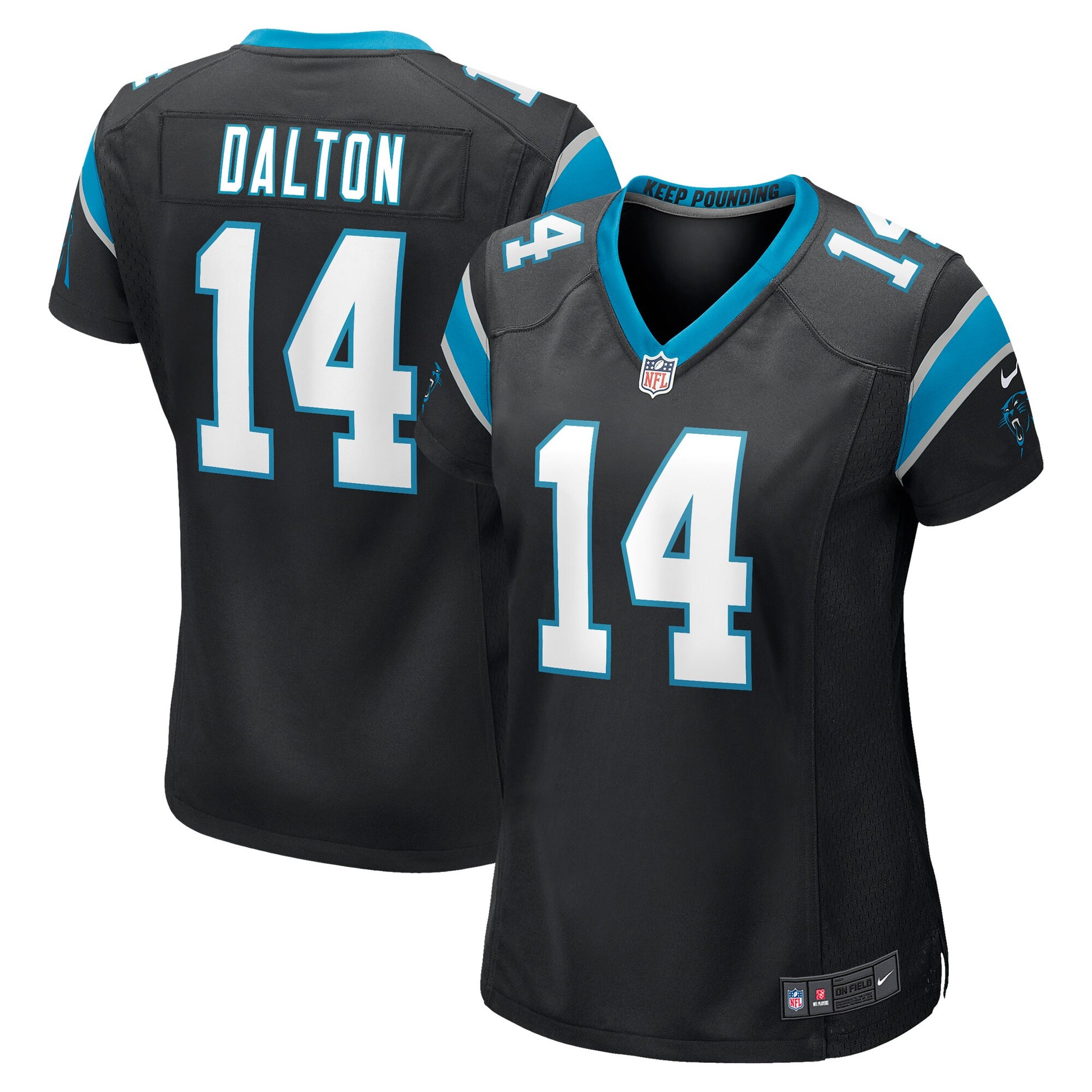 Andy Dalton Carolina Panthers black Game jersey