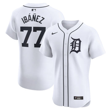 Andy Ibanez Detroit Tigers white Elite jersey