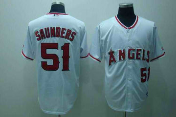 Angeles Angeles 51 Saunders white jersey